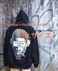 【希少】FR2×SAPEur Sロゴ ロングTシャツ/黒XXL/ロンT 希少】FR2×SAPEur Sロゴ ロングTシャツ/黒XXL/ロンT