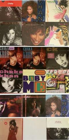 「CHAKA KHAN」(チャカ・カーン)アナログレコード盤 17枚セット CHAKA KHAN」(チャカ・カーン)アナログレコード盤 17枚セット