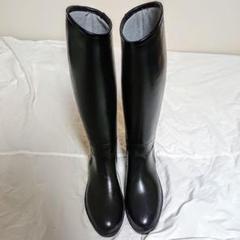 ダイアナ・レインブーツ黒・長靴・24.5㎝・中古・ロングブーツ