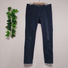 クロッシープレミアム ストレッチデニムパンツ 裏起毛　ゆったり　Ｌ〜2L相当