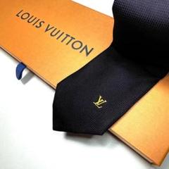 美品 ルイヴィトン Louis Vuitton ネクタイ シルク100%