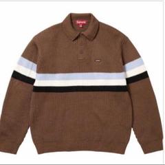 シュプリーム ニットポロ　supreme ニットポロ　茶　モーガン蔵人着用　希少 シュプリーム ニットポロ supreme ニットポロ 茶 モーガン蔵人