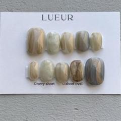 ネイルチップ 鉱物 地層 韓国 ニュアンス