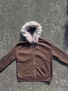 ジャケット ファーフード ボーダー y2k サブカル 　in the attic Japanese Label Y2K in the attic jacket goa ifsixwasnine