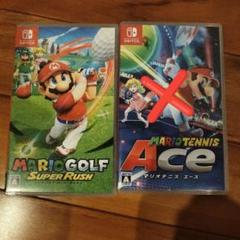 【極美品】マリオゴルフ スーパラッシュ & マリオテニス エース マリオテニス エース、マリオゴルフ スーパーラッシュ2本セット