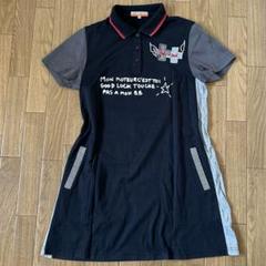 カステルバジャック❣️ワンピース　半袖　ロゴ刺繍　人気　ポロワンピース　サイズ40