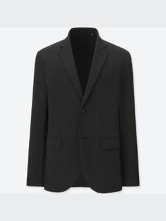 【新品】ユニクロ　XL感動ジャケット・パンツ95×76（2本）黒・コットンライク