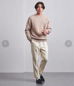 ref別注　NEAT ニート　ウールチノパン　ワイドスラックス　アイボリー　48 ref別注NEAT ニートウールチノパンワイドスラックスアイボリー48