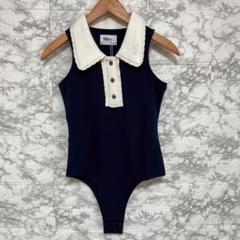Bibiy. 正規品BUNNIE BODYSUIT タグ付き ネイビー - メルカリ