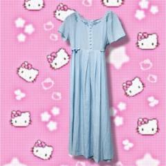 vintage ギンガムチェック　ワンピース　itimi ロキエshuryのサムネイル