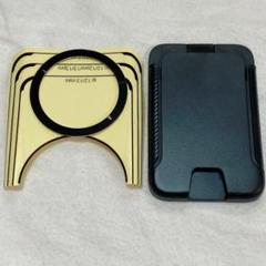 magsafe カードケース スタンド 【超強磁力3500Gs】ブラック