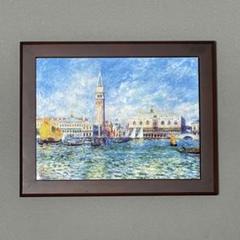 ベネチア風景画　K. Ziorch 港の風景 ガラス入り木製額縁付き水彩画　絵画 Amazon.co.jp: 岩井景文 ベネチア F6号 受注制作 油彩画 油絵