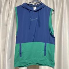 Nike ノースリーブフーディ ネイビー/グリーン