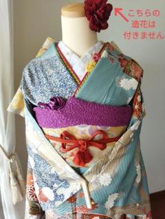 振り袖　フルセット　長襦袢付　金彩加工　刺繍入り　成人式　振袖　袋帯　198 2025年最新】振袖長襦袢セットの人気アイテム - メルカリ