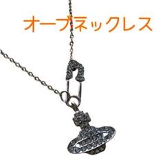 新品 オープンネックレス スワロフスキー風 送料無料 クリスタル オーブデザイン