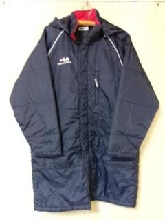 フィラ　FILA 新品未使用品　ロゴ総柄　グレー　ベンチコート　Lサイズ. FILA（フィラ）中綿入りロングコート（444610）スポーツ