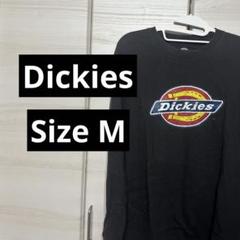 Dickies 黒 長袖カットソー ロゴプリント Mサイズのサムネイル