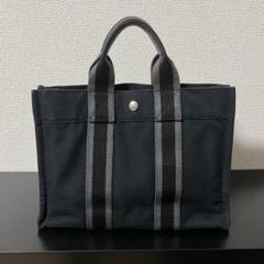 ゆー✨ HERMES フールトゥPM ミニトートバッグ 黒 男女 角破れ無 ゆー様専用✨ HERMES フールトゥPM ミニトートバッグ 黒 男女 角
