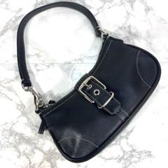 希少 コーチ ソーホー アクセサリーポーチ ワンショルダーバッグ オールレザー 未使用級✨COACH ソーホー ワンショルダーバッグ アクセサリー