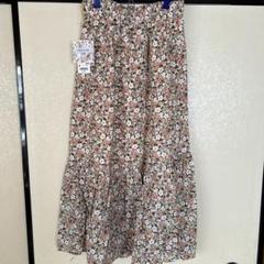 ユニクロ　PAUL & JOE 花柄ロングスカート ティアードスカート　Mサイズ