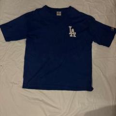 MLB LAロゴ Tシャツ Mサイズ 青