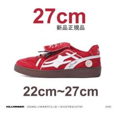 KILLWINNER ジャーマントレーナー ローカット 赤 27cm