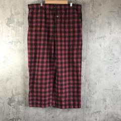A4742古着　パジャマパンツ　チェック　赤　黒　白　90s Y2K
