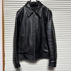 【美品】ワコマリア　レザージャケット　本革　ブラック　黒　M 日本製 美品】ワコマリア レザージャケット 本革 ブラック 黒 M 日本製