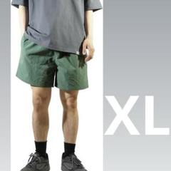 【新品タグ付き】撥水ナイロン ハーフパンツ ショートパンツ 緑 XL
