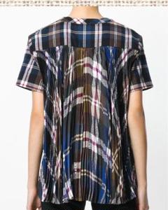 Sacai サカイ ♡美品♡ バックプリーツ ブラウス ネル素材