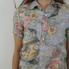 アロハシャツ 花 柄シャツ