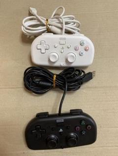 HORI PS4用 有線コントローラー 白　黒