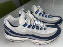 Nike Air Max 95 ホワイト/ネイビー 状態良好！！最終値下げです。 2025年最新】エアマックス95ネイビーホワイトの人気アイテム