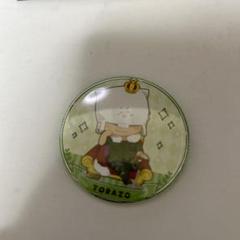 日常組　缶バッジミラー　トラゾー
