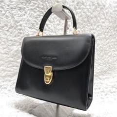 豪華 GIANFRANCO LOTTI フォーマルバッグ ゴールド金具 本革 黒 バッグ