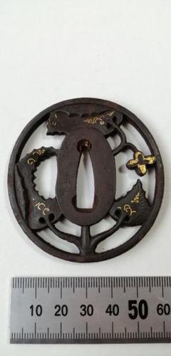 一番の贈り物 鍔 48、日本刀 金象嵌透かし メルカリ - 武具