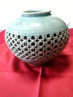 ⭐朝鮮陶磁 白土象嵌 高麗青磁 瓶 壺 アンティーク 骨董品 コレクション Yahoo!オークション -「高麗青磁 壺」(青磁) (骨董陶磁器一般)の