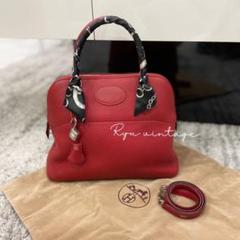 HERMES エルメス ボリード31 トリヨンクレマンス ルージュカザック