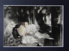ルイ・イカール・アールデコ/予感、希少な限定版額装用画集より、新品高級額装付 ルイ・イカール・アールデコ/予感、希少な限定版額装用画集より