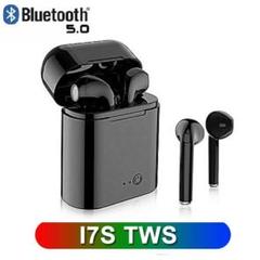 Bluetoothイヤホン i7s★ブラック ワイヤレス◇