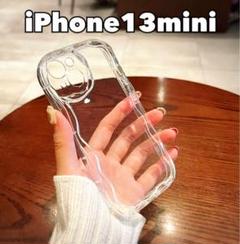 iPhone13mini iPhoneケース スマホケース ウェーブ クリア