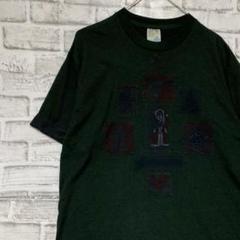 USA製90sヴィンテージTシャツ！シングルステッチ　グリーン半袖古着M729