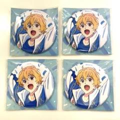 Free! TM 遙 凛 ホログラム 缶バッジ 4つ ピンズ・ピンバッジ