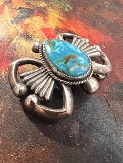 専用出品 STERLING SILVER★インディアンジュエリー バックル インディアンジュエリー SILVER925 ブルーターコイズ バックル