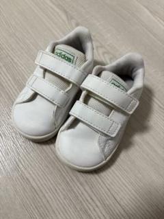adidas キッズシューズ ホワイト グリーン