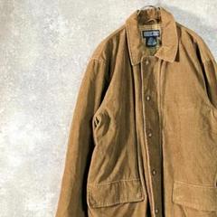 90s LANDS'END　コーデュロイ　カバーオール ジャケット　ブラウン