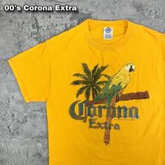 00s Corona Extra コロナビール Tシャツ 古着 企業ロゴ 鳥 M