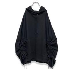 美品 y/m 袖ドロストスウェットパーカー ボックスシルエット ゆるだぼ