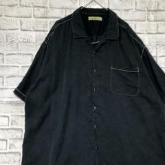  Bahama シルクシャツ 長袖 墨黒ブラックトミーバハマアロハ古着 606ab090a717d4a90af62a7b3eab81