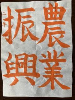 令和７年JA共済書道コンクール 中学二年手書きお手本3枚